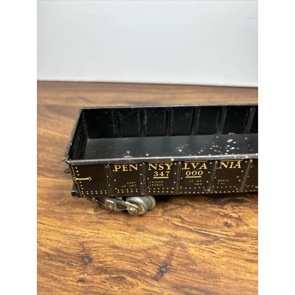 MARX Gondola Train Car Pennsylvania PRR 347000 3552 Vintage Short Sides‎